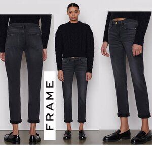 Frame Denim Women's Black Ankle Jeans